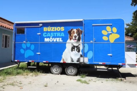 Castramóvel inicia protocolo CED na Rasa para reforçar o controle populacional de animais em Búzios