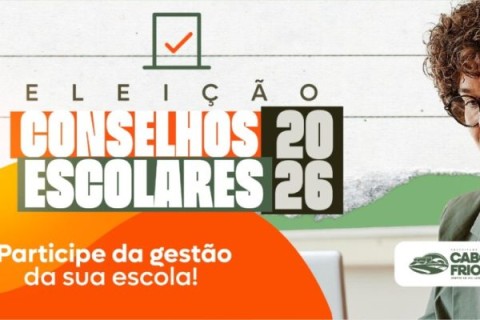 Votação para os Conselhos Escolares 2026 acontece hoje (26) nas escolas municipais de Cabo Frio
