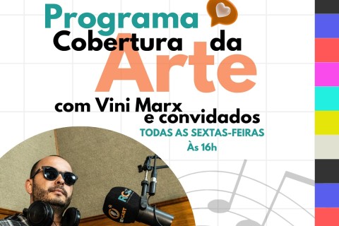 “Cobertura da Arte” estreia na RCFM 88,7 com Vinicius Marques, arte e mistério no ar!