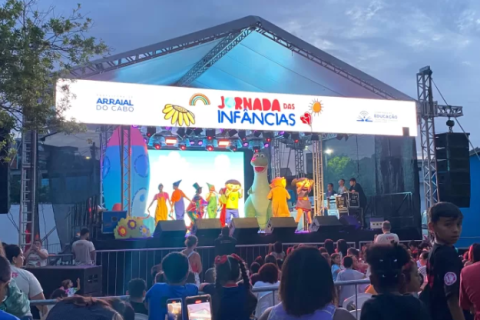 Jornada das Infâncias leva Galinha Pintadinha, Maria Clara e JP e Gato Galáctico a Arraial do Cabo