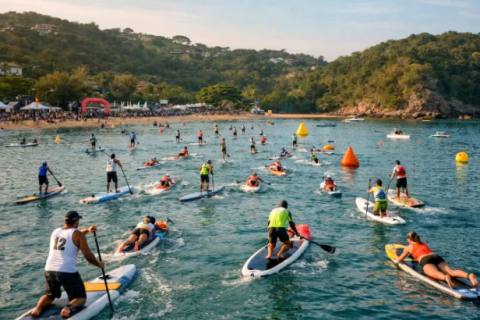 Búzios recebe abertura do campeonato estadual de stand up paddle na Ferradura
