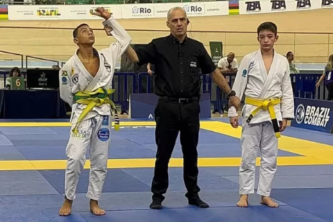 Saquaremense de 12 anos conquista 1º lugar em campeonato de Jiu-Jitsu no Rio