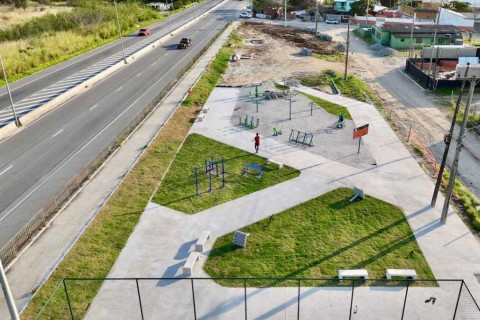 Prefeitura de São Pedro da Aldeia e INEA avançam com obras de construção de praça no Recanto do Sol