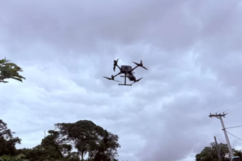 Fiscalização com drones monitora o Parque do Mico-Leão-Dourado, em Tamoios