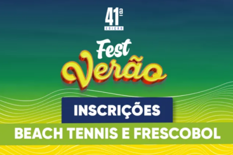 Fest Verão 2026: inscrições para beach tennis e frescobol começam nesta segunda-feira (30)