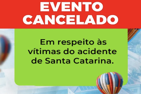 Acidente com balão provocou cancelamento de voo em Iguaba Grande