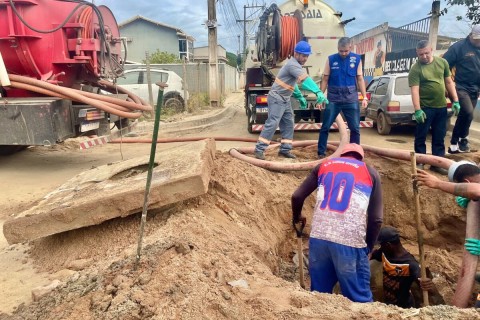 Prefeitura de Cabo Frio avança com reestruturação da rede pluvial em Tamoios