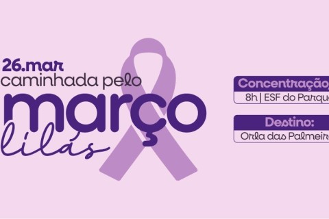 Saúde de Cabo Frio promove caminhada pelo Março Lilás nesta quinta-feira (26)