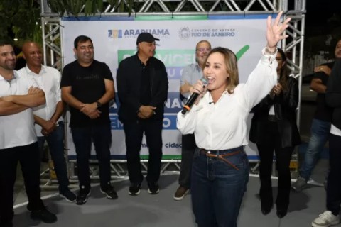 Daniela Soares inaugura nova iluminação em São Vicente, distrito de Araruama