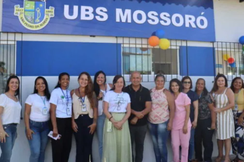 Prefeito Fábio do Pastel e vice-prefeito Julio Queiroz entregam revitalização da UBS Mossoró