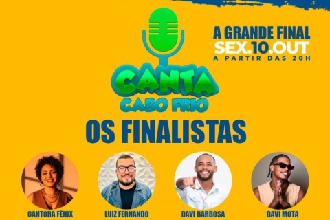Canta Cabo Frio celebra sua grande final nesta sexta, 10 de outubro, na Praça da Cidadania