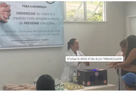 Ação no Hospital Municipal da Mulher de Cabo Frio reforça importância da higienização correta das mãos
